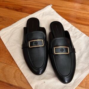 Final sale- NWT-Tory Burch black Georgia backless loafers-mules size 9